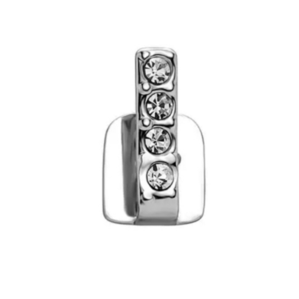 5 PC Silver Diamond Grille Set View 2